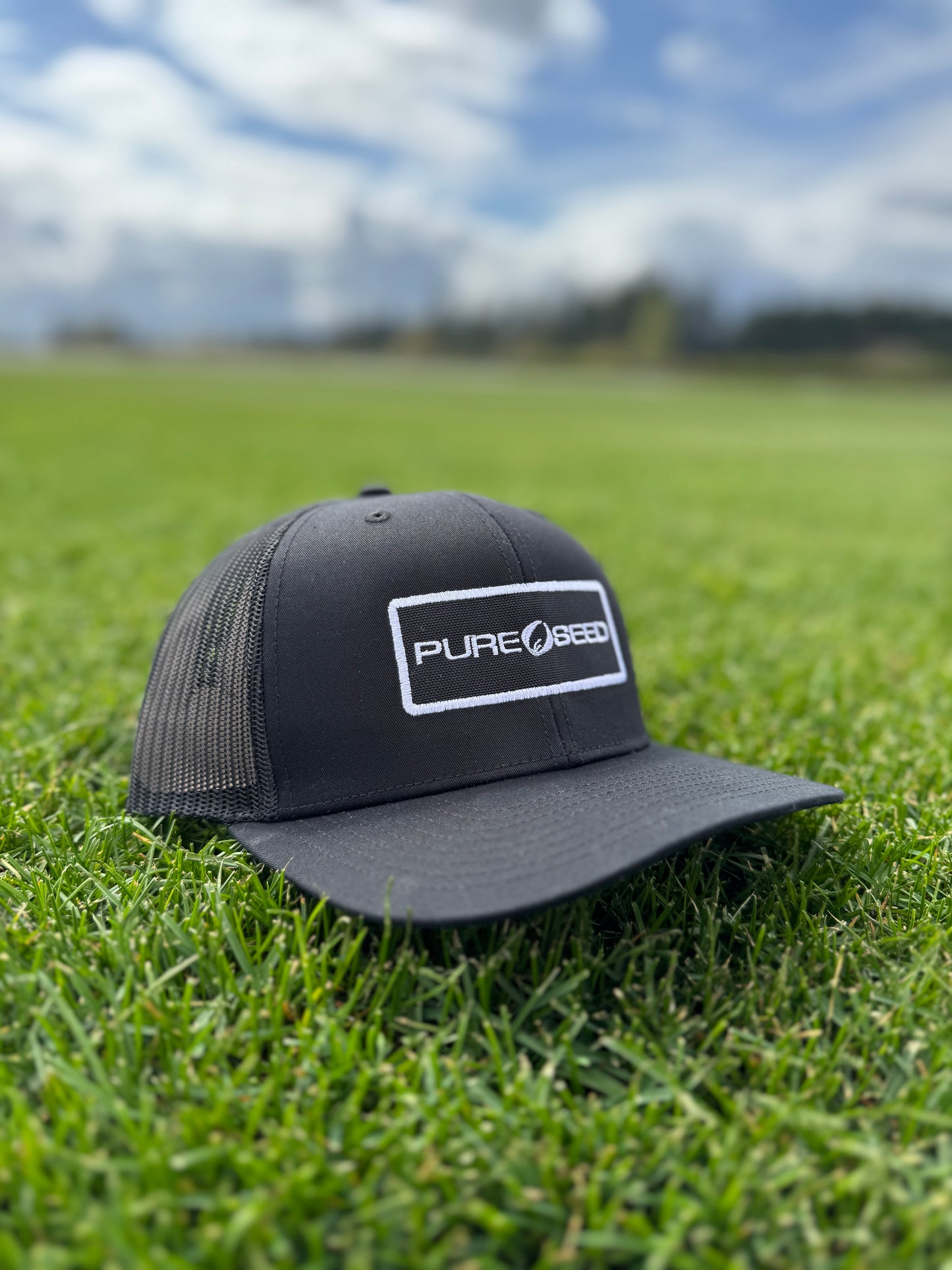 Pure Seed Black Trucker - Richardson 112