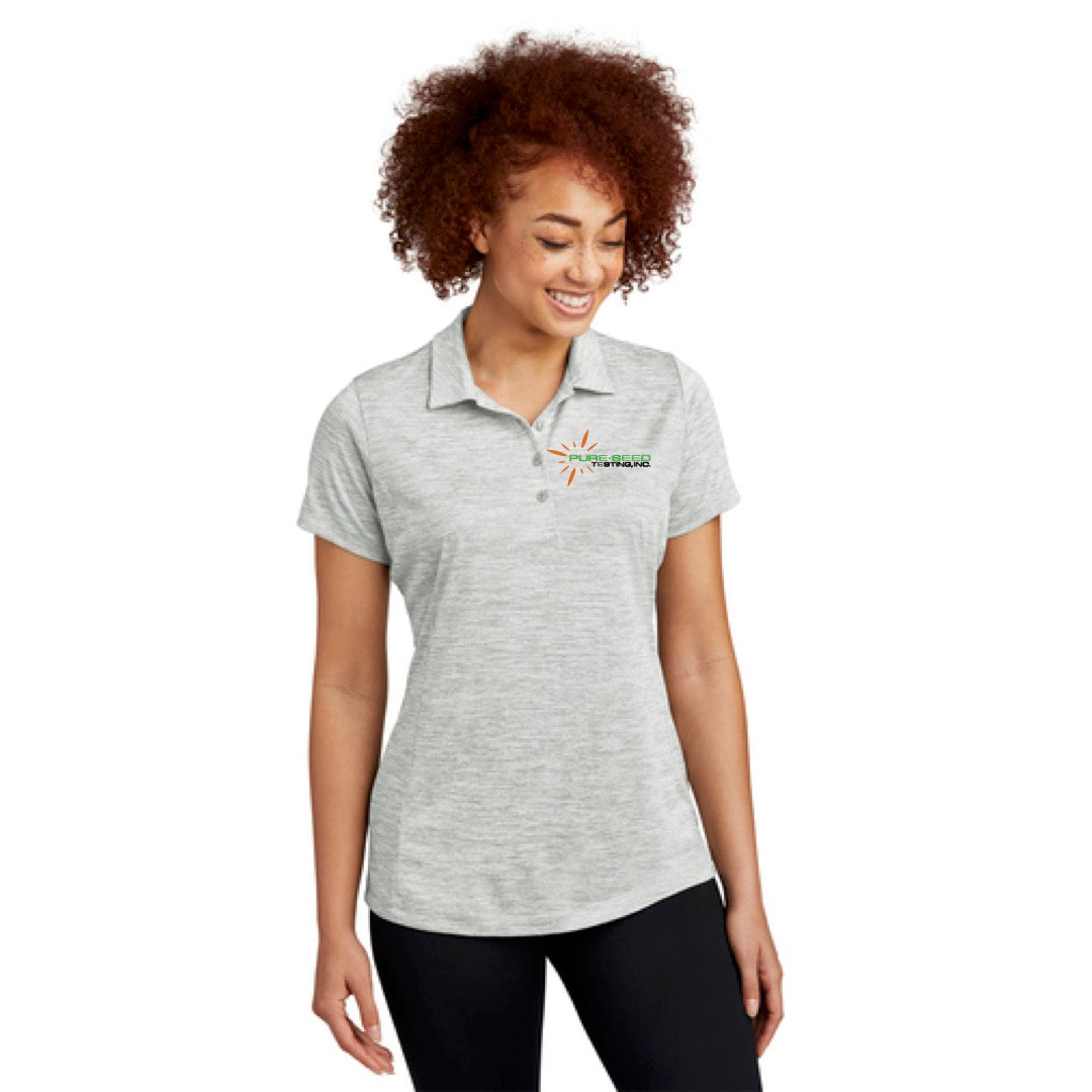 Sport-Tek Ladies PosiCharge Electric Heather Polo