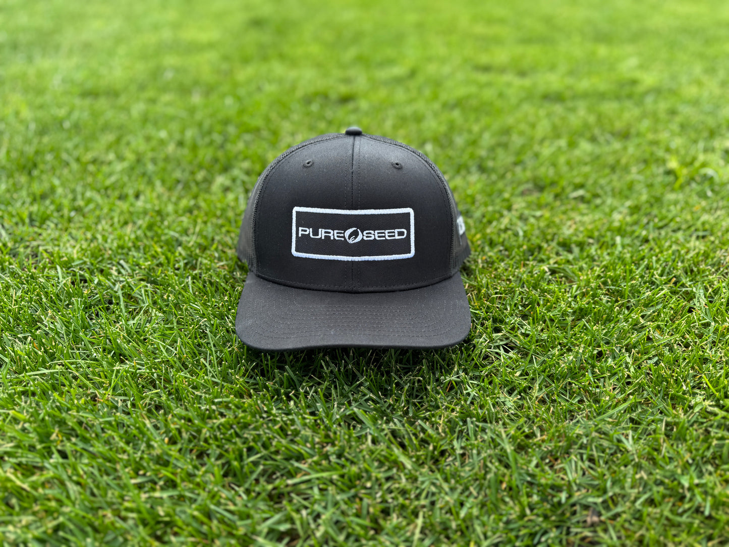 Pure Seed Black Trucker - Richardson 112
